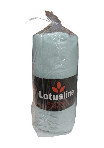 Lotusline Ranforce Fitted Battal Çift Kişilik Çarşaf Seti-mint Mint