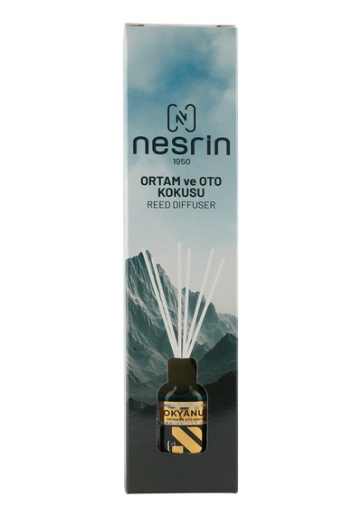 Nesrin Okyanus 50 Ml Çubuklu Oda Ve Oto Kokusu Reed Diffuser, Kalıcı Ortam Kokusu - 8690352954100i