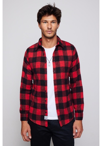 Tudors Erkek Slim Fit Dar Kesim Uzun Kollu Kareli Kışlık Oduncu Gömlek-29305-çok Renkli Çok Renkli Tudors Erkek Slim Fit Dar Kesim Uzun Kollu Kareli Kışlık Oduncu Gömlek-29305-çok Renkli Çok Renkli