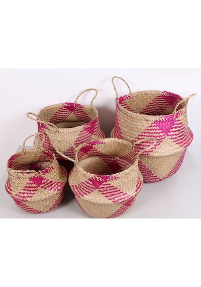 Fuşya 35x30 Cm. L Katlanabilir Sepet Mix