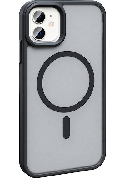 Kilifone - Apple Uyumlu iPhone 12 - Kılıf Magsafe Şarj Özellikli Mat Arka Yüzey Sio Kapak - Lila