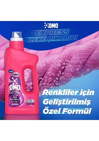 Omo Express Leke Çıkarıcı Renkliler 1000 Ml X1 Diğer