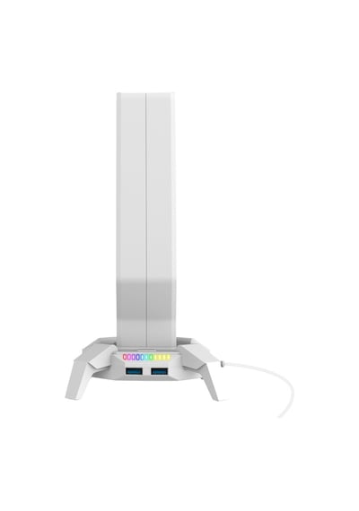 Rampage Rm-h27 Igrıs Kulaklık İçin Stand Rgb Işıklı 3 Usb 1 Type-c Bey