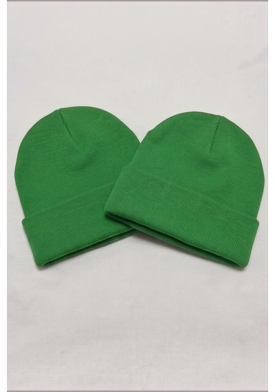 Moibody Premium Unisex Beanie Bere Seti 2 Li Paket Yeşil Yeşil