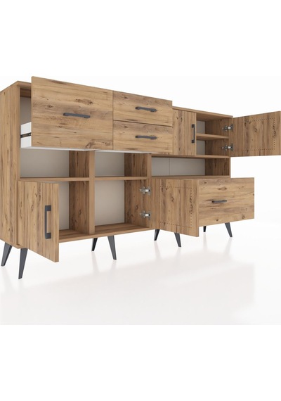 Arges Konsol 5 Raflı 4 Çekmeceli 4 Kapaklı 176x30x99 Çam-çam Atlas Çam - Atlas Çam Arges Konsol 5 Raflı 4 Çekmeceli 4 Kapaklı 176x30x99 Çam-çam Atlas Çam - Atlas Çam