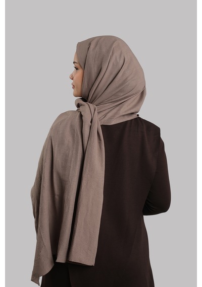 Giverny Vizon Düz Klasik Ria Şal İtalyan Dikişli Pamuk Caz Sade 202130 10