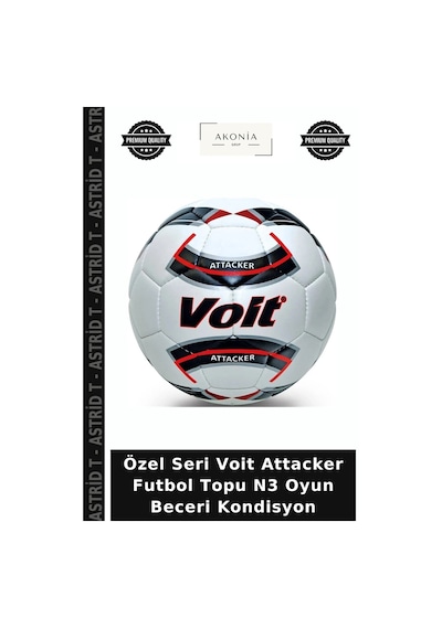 Özel Seri Voit Attacker Futbol Topu N3 Oyun Beceri Kondisyon Çok Renkli