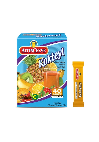 Altıncezve Kokteyl Karışık Meyve Aromalı İçecek Tozu 40 x 1.5 G