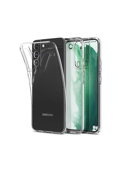 Samsung Galaxy S22 Plus ile Uyumlu Kapak 1mm Süper Silikon Şeffaf Kılıf