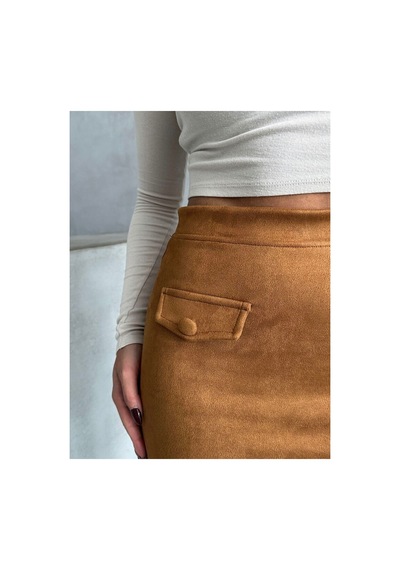 Verymoda Cepli Etek F1572 Taba