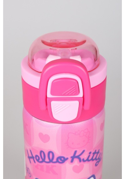 X Dekomus Lisanslı Hello Kitty Love Shine Collection 600 Ml Çift Fonksiyon Kapaklı Çelik Matara Altın