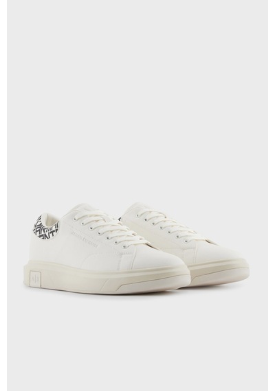 Armani Exchange Erkek Ayakkabı Xux123 Xv761 N480 Beyaz-siyah Beyaz - Siyah