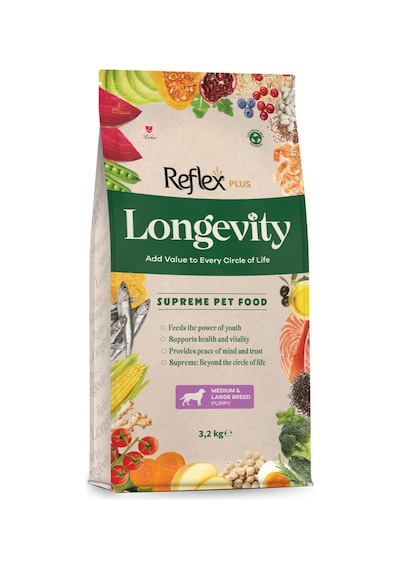 Reflex Plus Longevity Hipoalerjenik Orta Ve Büyük Irk Yavru Köpek Maması 3200 G
