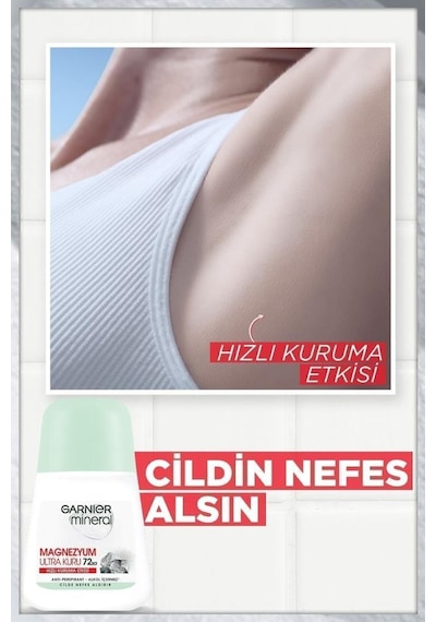Garnier Mineral Magnezyum Ultra Kuru Roll-On Kadın Deodorant Seti