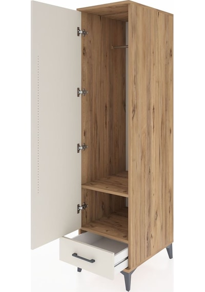 Kronos Dolap 2 Raflı Tek Çekmeceli Tek Askılı 44x59x182 Çam-a... Çam Kronos Dolap 2 Raflı Tek Çekmeceli Tek Askılı 44x59x182 Çam-a... Çam