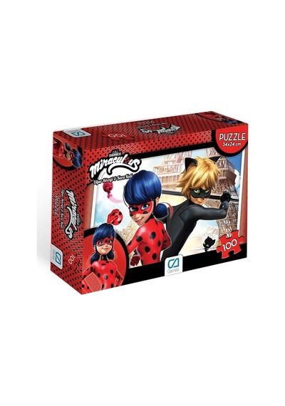 Ca Games 100 Parça Miraculous Uğur Böceği Ve Kara Kedi Puzzle