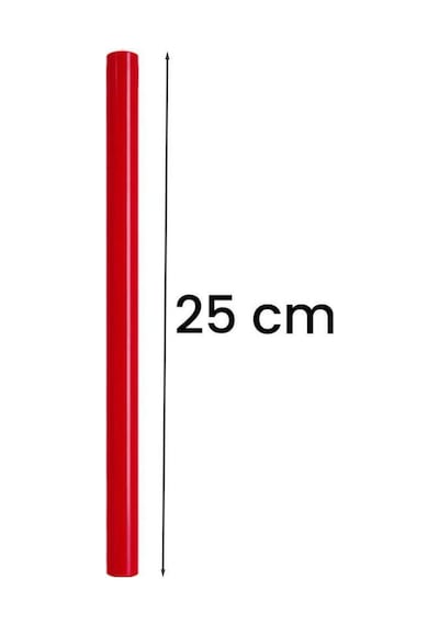 Midex Örf-bt-25rd-25x Kırmızı Ritim Çubuğu Örf Aletleri Seti 25 Cm Karbon Fiber Toptan Paket 25 Çift Tek Renk
