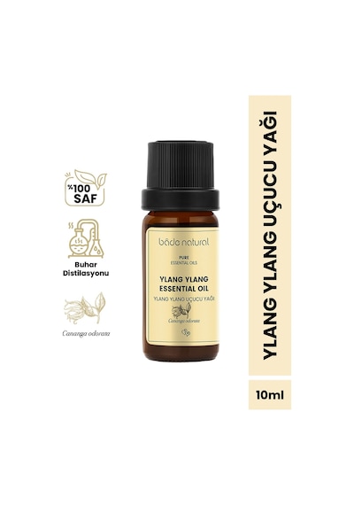 Bade Natural Ylang Ylang Uçucu Yağı %100 Saf 10 ML