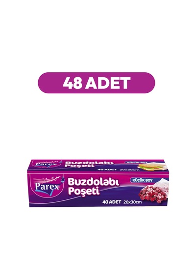 40 Li Buzdolabı Poşeti Küçük Boy 20 X 30 Cm 48'li Paket
