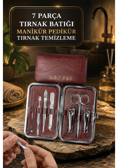Mey İthalat Tırnak Batığı Temizliği Ve Günlük Bakım İçin 7 Parça Profesyonel Set