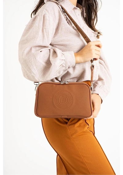 Just Polo Kadın Taba 5 Bölmeli Omuz Ve Çapraz Askılı Çantası-bd6000