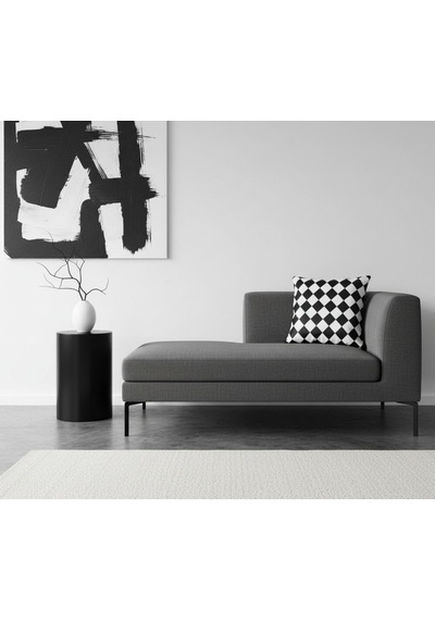 Turkıshrug Kıngdom Siyah Beyaz Çok Desenli Kırlent Kılıfı 43x43 Cm Modern Dekoratif Yastık 43 X 43 Çok Renkli
