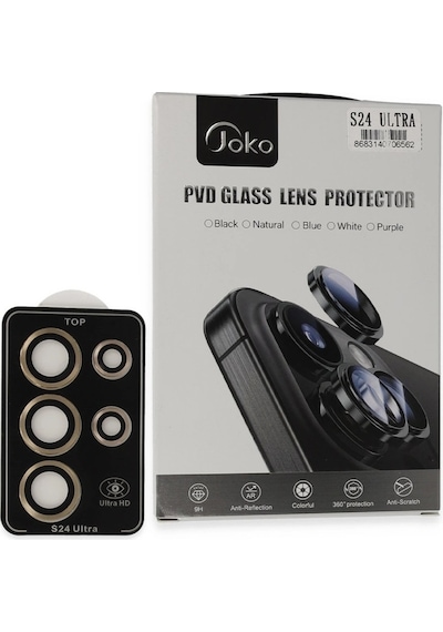 Joko Samsung Galaxy Uyumlu   S24 Ultra Pvd Metal Kamera Lens - Gold