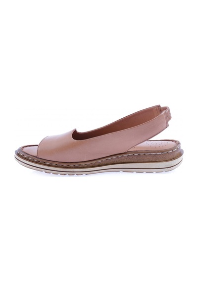 Dgn 016 Kadin Lastik Detayli Sandalet 016-2132-R1755 Taba