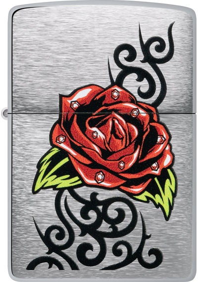 Zippo 200 23fpf Rose Tattoo Design Çakmak