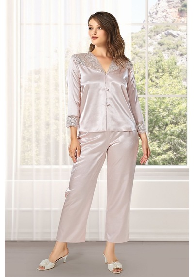 Alissa 8610 Kadın Saten 6'lı Set-pudra Pudra