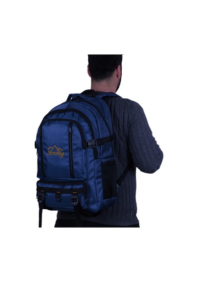 Strong Bag Strong 17-18.4 İnch Laptop Bölmeli Büyük Boy Sırt Çantası .Dağcı Çok Renkli