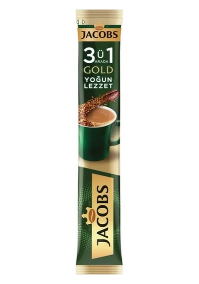 Jacobs Gold 3'ü 1 Arada Kahve Yoğun Lezzet 40'lı Paket Çözünebilir Kahve 4'li Paket