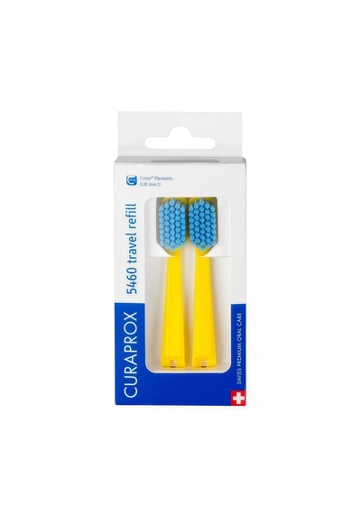 Curaprox Be You Travel Set Yedek 5460 Diş Fırçası Başlığı 2 Li Paket - Sarı