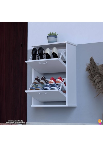 Eliusta Holen Beyaz Renk Ayakkabılık 2 Düşer Kapak 52 Cm Genişlik Kapı Önü Asma Ayakkabılık 52x74x26 Cm Beyaz Eliusta Holen Beyaz Renk Ayakkabılık 2 Düşer Kapak 52 Cm Genişlik Kapı Önü Asma Ayakkabılık 52x74x26 Cm Beyaz