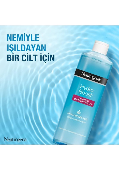 Hydro Boost Üç Etkili Hiyalüronik Asit İçeren Micellar Water 400 Ml