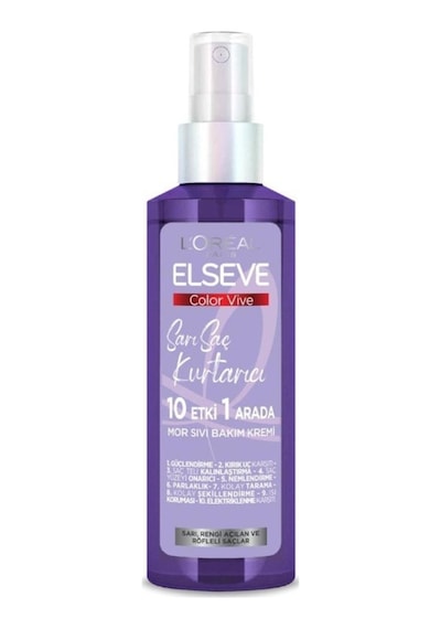 Elseve Loreal Paris Sarı Saç Kurtarıcı Mor Sıvı Bakım Kremi