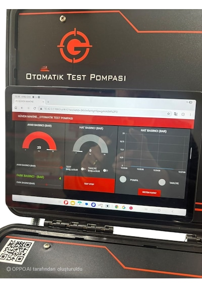 G250 Wi-fi 25 Bar Otomatik Test Pompası Resimdeki Tablet Telefon Görselleri Paket İçine Dahili Değildir.