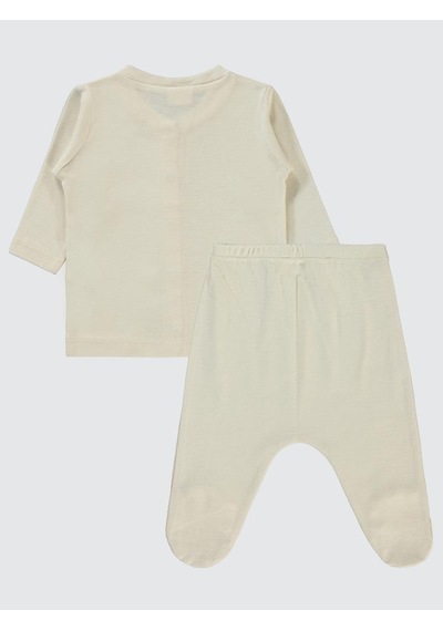 Civil Baby Düz 1-6 Ay Pijama Takımı - Bej