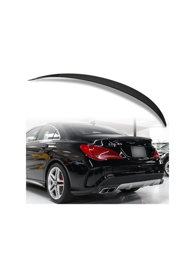 Mercedes W117 Cla 2013-2018 Plastik Parlak Siyah Spoiler