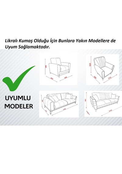 Altınkoza Still Jakarlı Streç Maxi Takım Koltuk Örtüsü / Modern / Lüx / 1.kalite 3+3+1+1 Taş