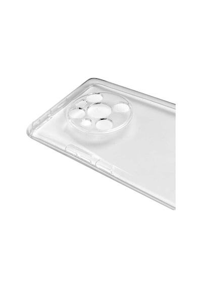 Huawei Mate 40 Pro Kılıf Kamera Korumalı Süper Silikon Kapak - Renksiz Renksiz Renksiz