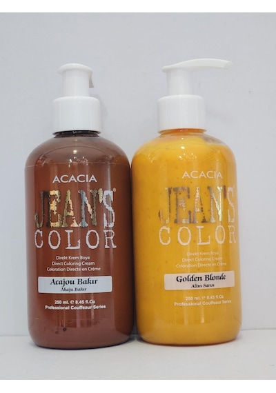 Acacia Jean's Color Akaju Bakır - Altın Sarısı Saç Boyası 2 x 250 ML