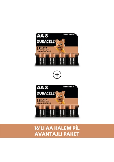 Duracell Alkalin Aa Kalem Pil 16'li Paket