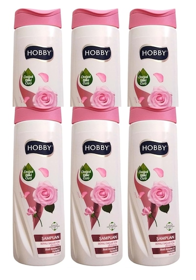 Hobby Şampuan Gül Özlü Boyalı Saç 480 Ml X 6 Adet
