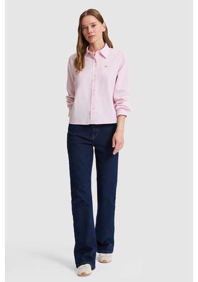 U.s. Polo Assn. Kadın Açık Pembe Gömlek Desenli 50324617-vr078 Acık Pembe