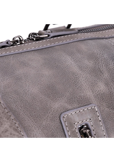 Bloominbag Dolly Leather Weekend Duffle Bag Gri