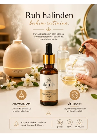 Biodamla Natural Neroli Portakal Çiçeği Yağı 10 Ml