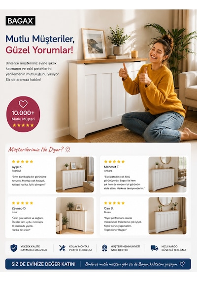 Petek Kaplama Modern Radyatör Kapatma Ünitesi Ön Panel Mdf Tasarım İç Ölçü 156 Cm Dış Ölçü 160 Cm Petek 156 Siyah Üstü Beyaz D8 Petek Kaplama Modern Radyatör Kapatma Ünitesi Ön Panel Mdf Tasarım İç Ölçü 156 Cm Dış Ölçü 160 Cm Petek 156 Siyah Üstü Beyaz D8
