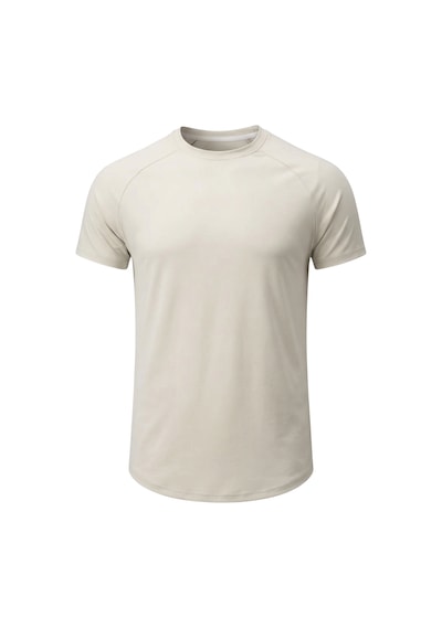 Genius Store 2'li Paket Erkek Spor Tişört Pamuklu Esnek Günlük Kullanıma Uygun Premium Rahat Kalıpt-shirt Haki-taş