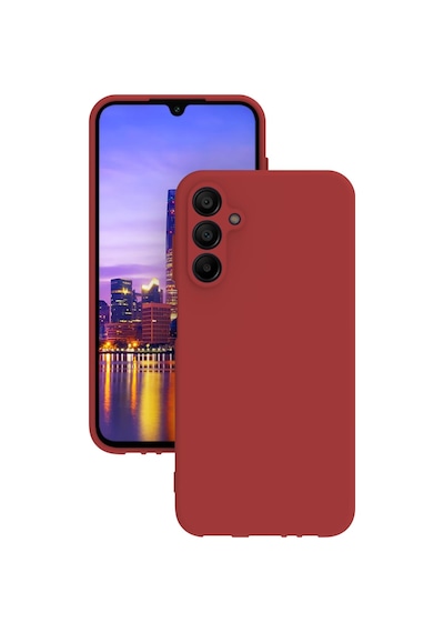 Samsung Uyumlu Galaxy A17 Kılıf Kamera Korumalı Silikon Rubber Arka Kapak Kırmızı